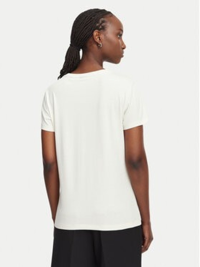 BOSS T-Shirt C_Elove_5 50566827 Kremowy Slim Fit