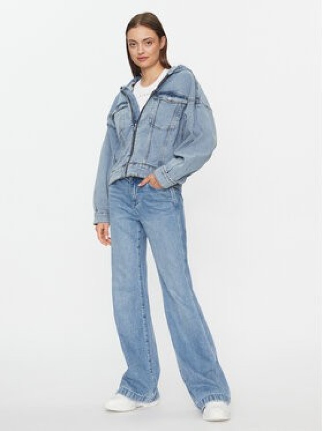 Noisy May Kurtka jeansowa Alviva 27028452 Niebieski Relaxed Fit