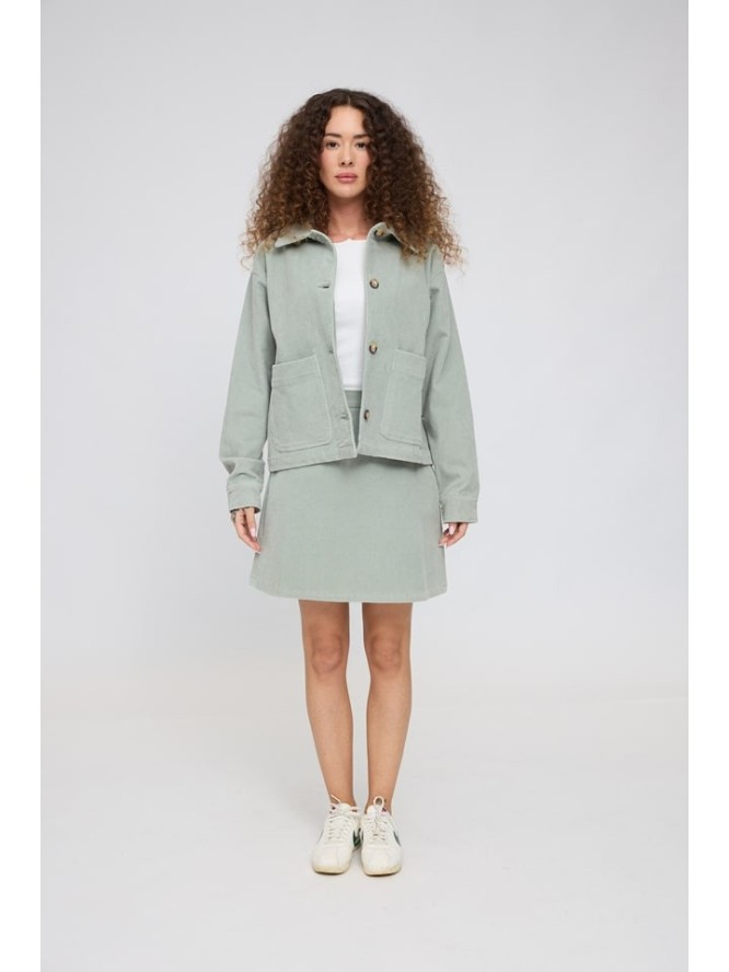 MAZINE Kurtka sztruksowa w kolorze jasnozielonym rozmiar: L