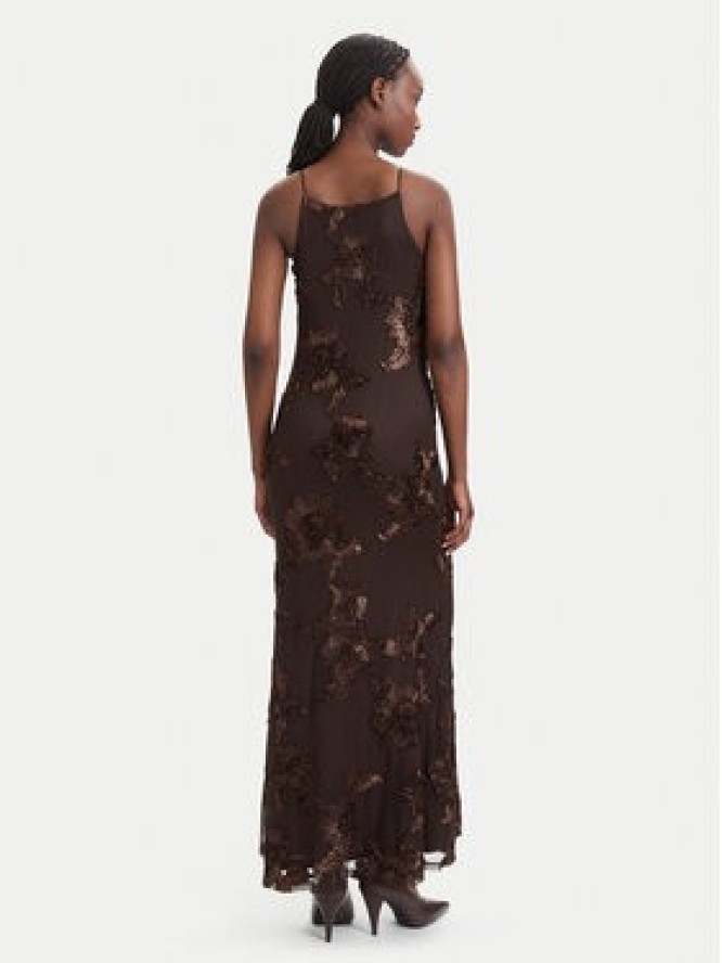 Vero Moda Sukienka koktajlowa VmQuinn 10348532 Brązowy Regular Fit