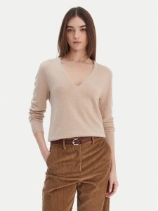 United Colors Of Benetton Sweter 1002D401Y Beżowy Regular Fit