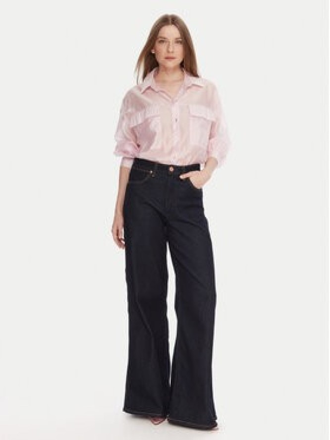 Rinascimento Koszula CFC0123656003 Różowy Relaxed Fit