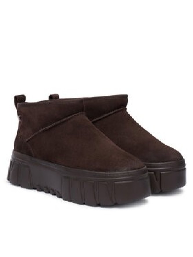 Tommy Jeans Śniegowce Tjw Suede Platform Boots Wl EN0EN03158 Brązowy