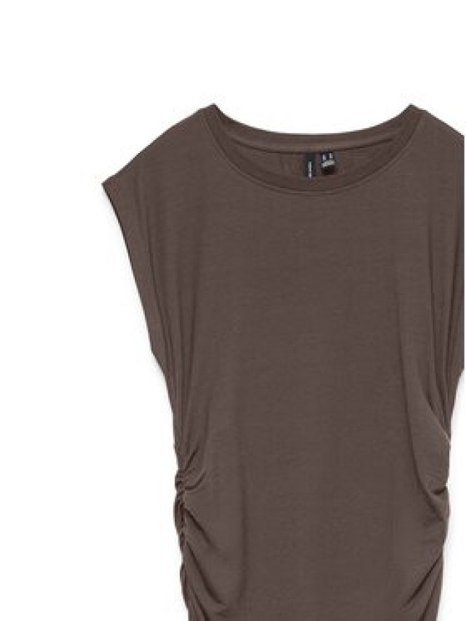 Vero Moda Sukienka koktajlowa Sarah 10346941 Brązowy ciemny Slim Fit