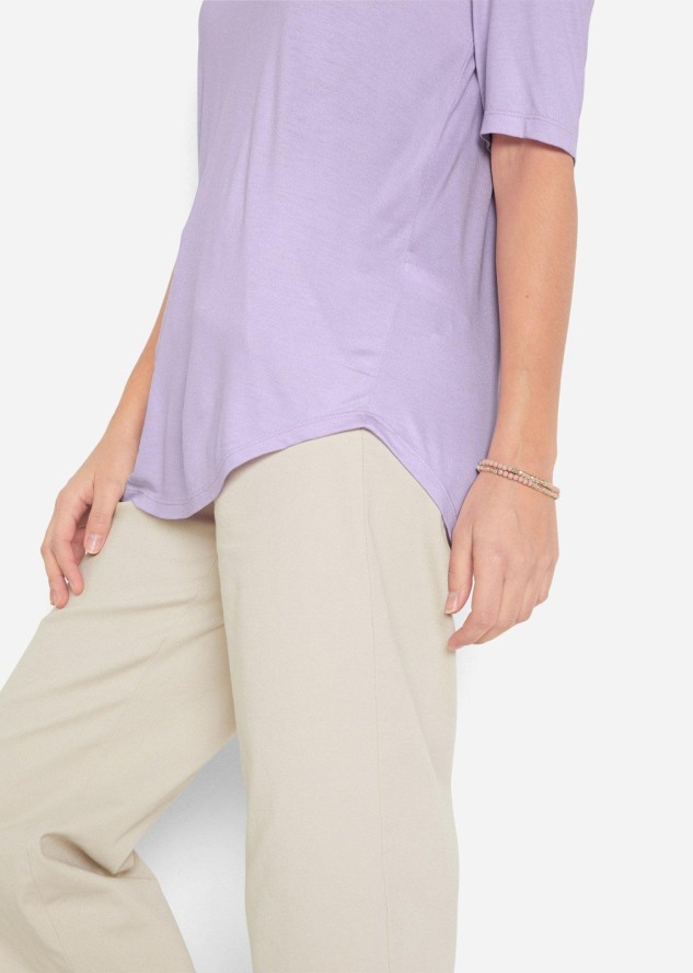 Długi shirt z miękkiej wiskozy (2 szt.)