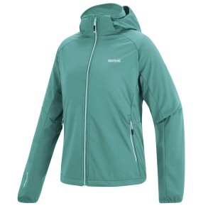 Damska wiatroodporna kurtka typu softshell z kapturem Bourda