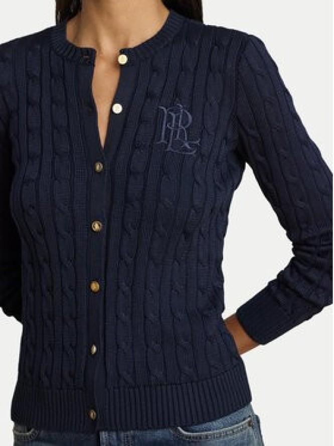 LAUREN RALPH LAUREN Kardigan 200P14040002 Granatowy Regular Fit