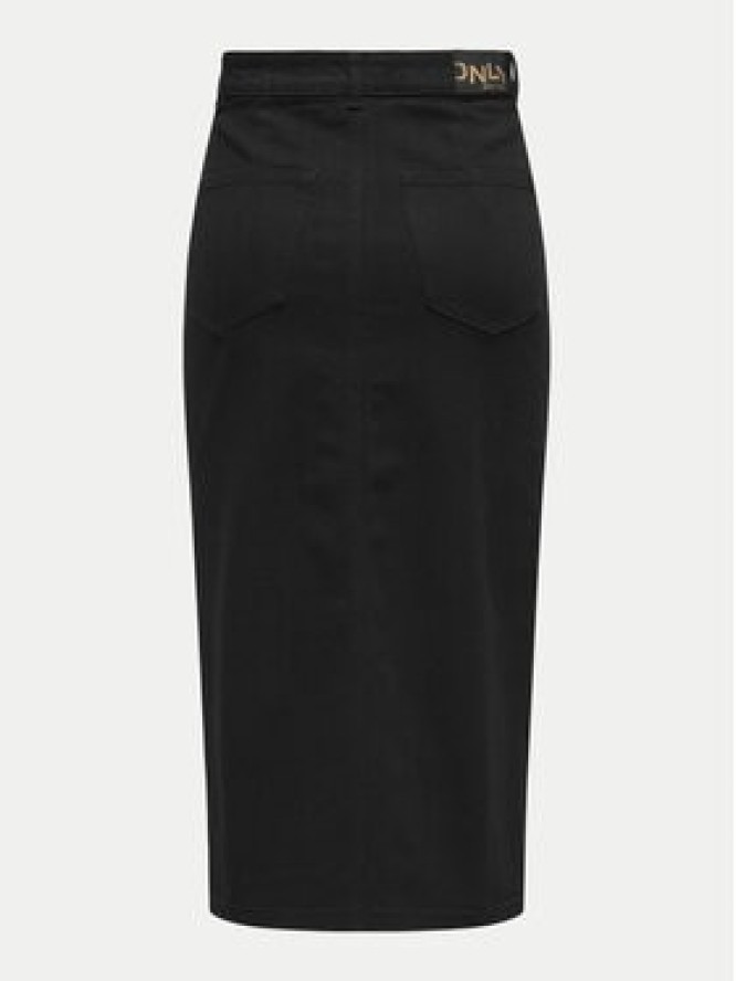 ONLY Spódnica jeansowa Siri 15324365 Czarny Regular Fit