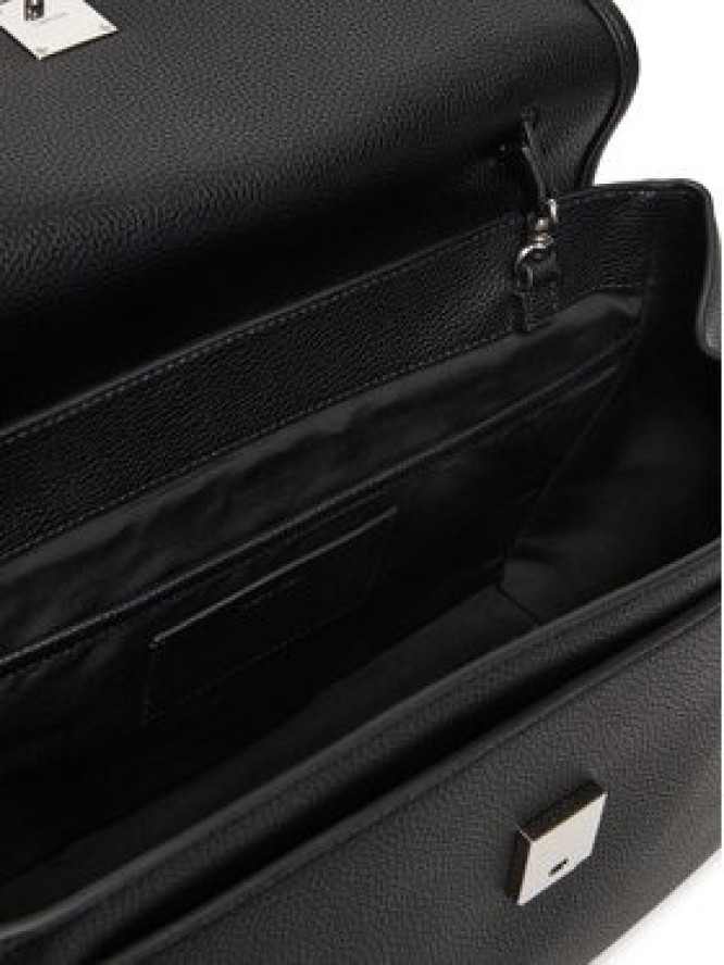 Calvin Klein Torebka Emblem Hw Pebble Satchel LV04F3494G Czarny