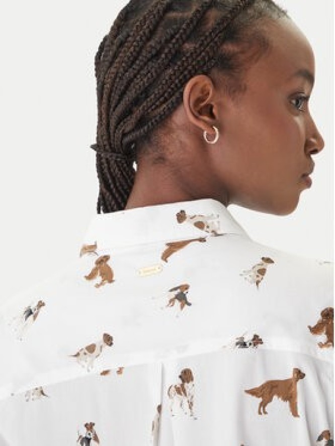 Barbour Koszula Safari LSH1357MI91 Biały Relaxed Fit