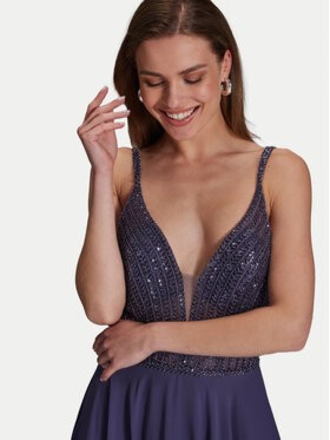 Hey Kyla Sukienka wieczorowa 5AI056HK Fioletowy Regular Fit