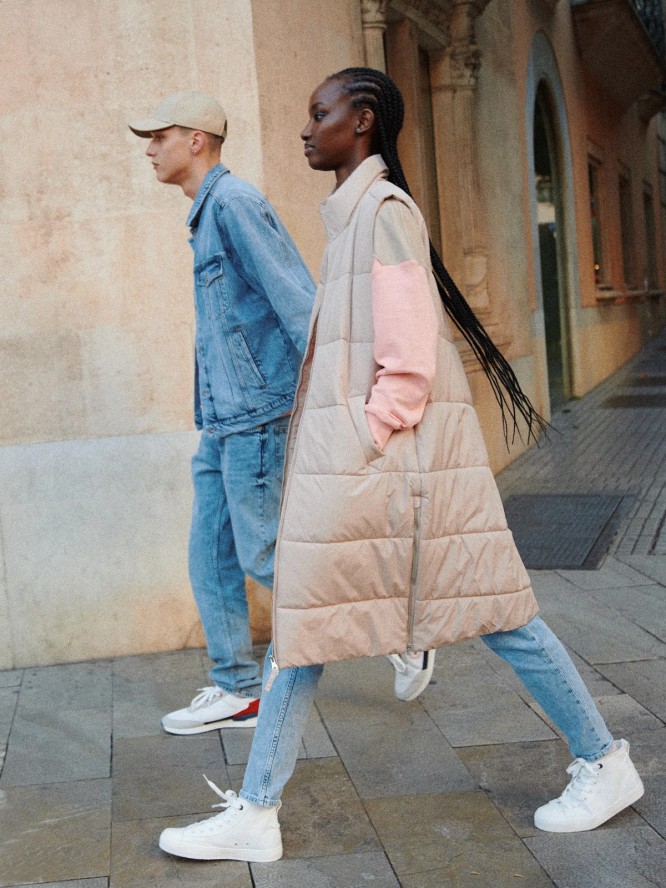 Kamizelka damska pikowana beżowa Nemuna 801