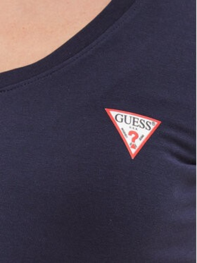 Guess T-Shirt W2YI45 J1314 Granatowy Slim Fit