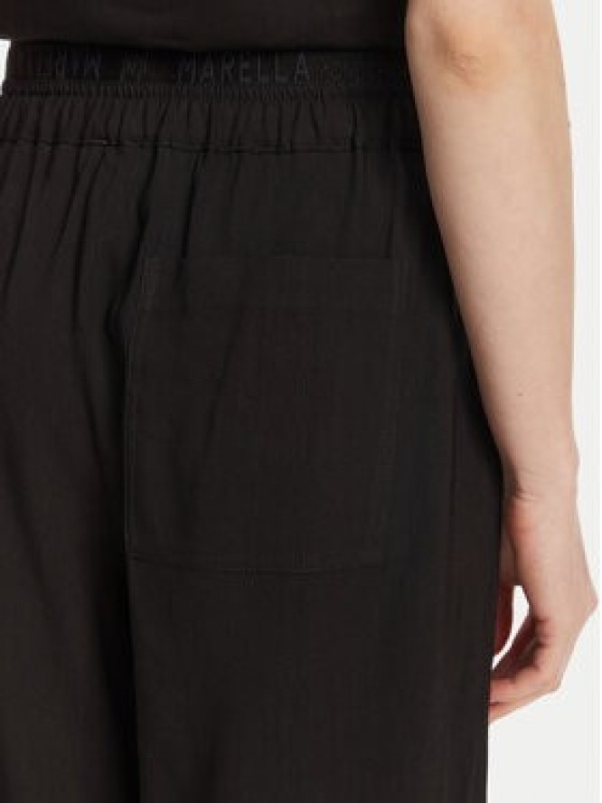 Marella Spodnie materiałowe Fred 2513131085 Czarny Wide Leg