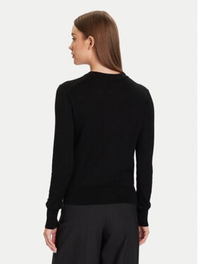 Calvin Klein Sweter LV044D370G Czarny Regular Fit