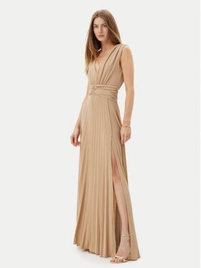 Gaudi Sukienka wieczorowa 511FD14005 Beżowy Regular Fit