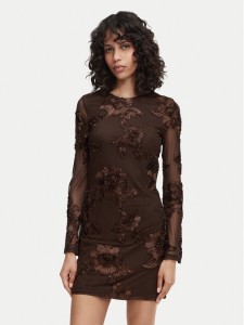 Vero Moda Sukienka koktajlowa VmQuinn 10348613 Brązowy Regular Fit