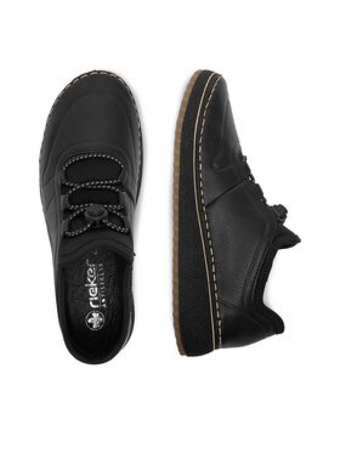 Rieker Półbuty 50960-00 Czarny