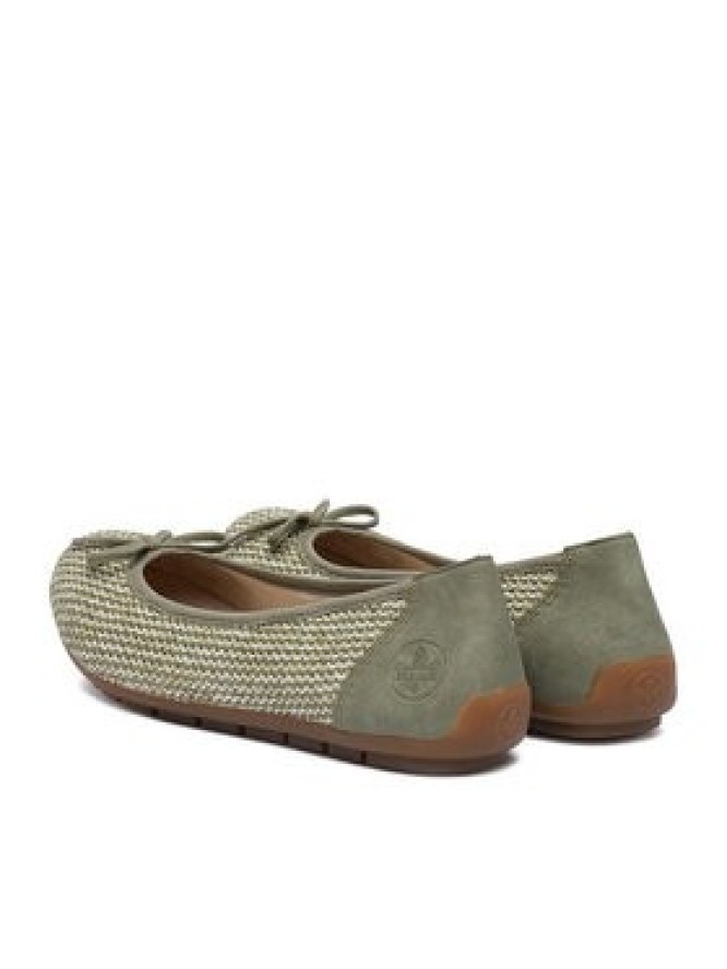 Rieker Baleriny CEO-43850-52 Zielony