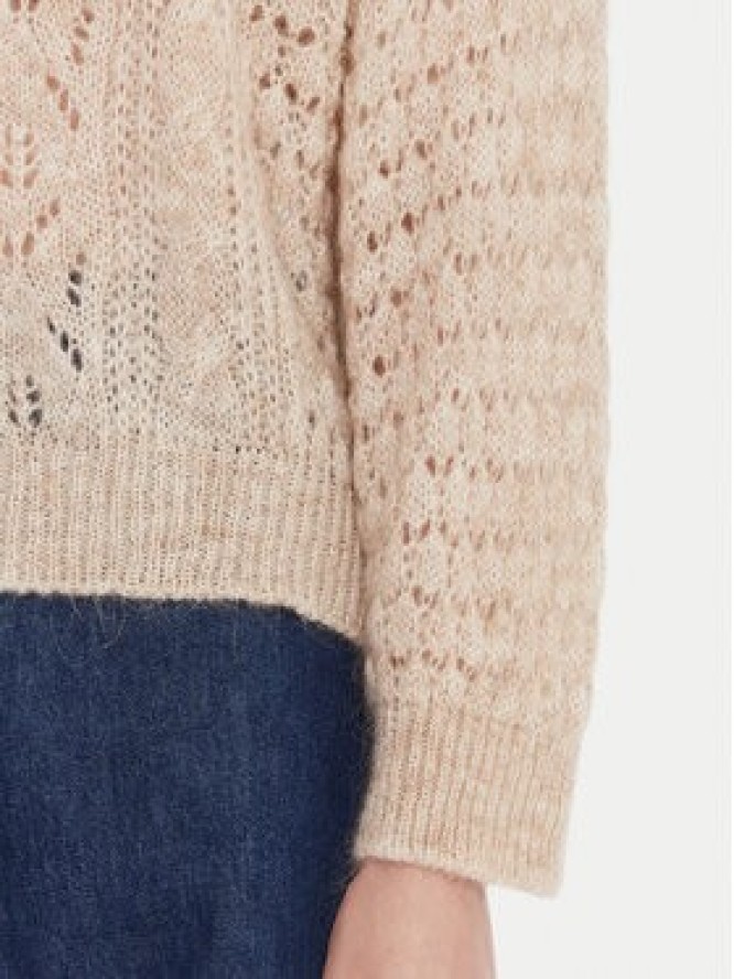 Kontatto Kardigan 3M0912C Beżowy Relaxed Fit