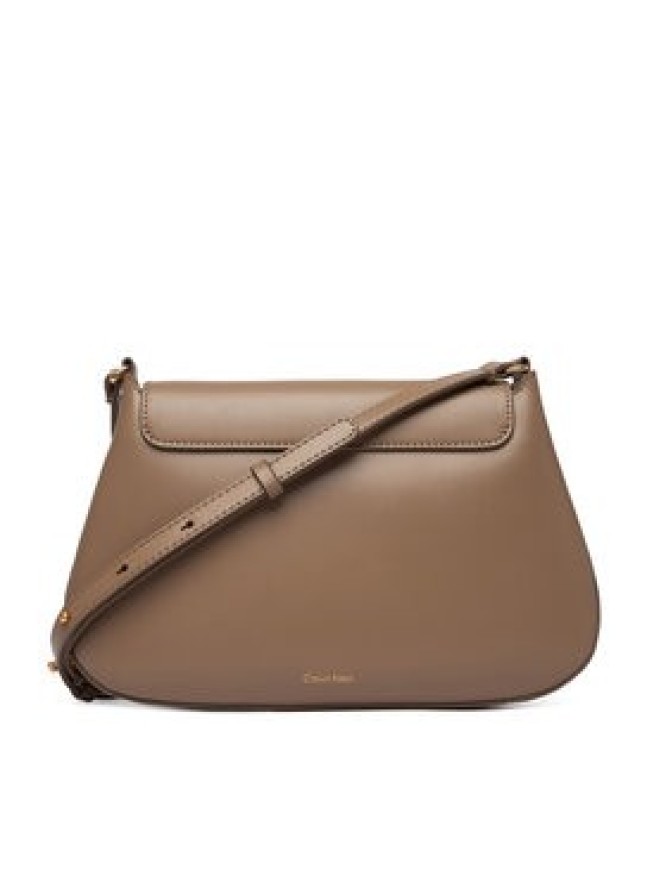 Calvin Klein Torebka Hardware Flap Meidum Crossbody LV04F3401G Beżowy