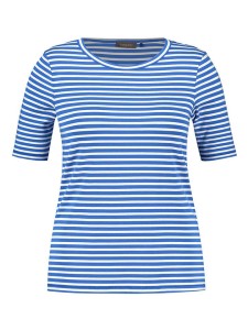 SAMOON Koszulka w kolorze niebiesko-białym rozmiar: 44