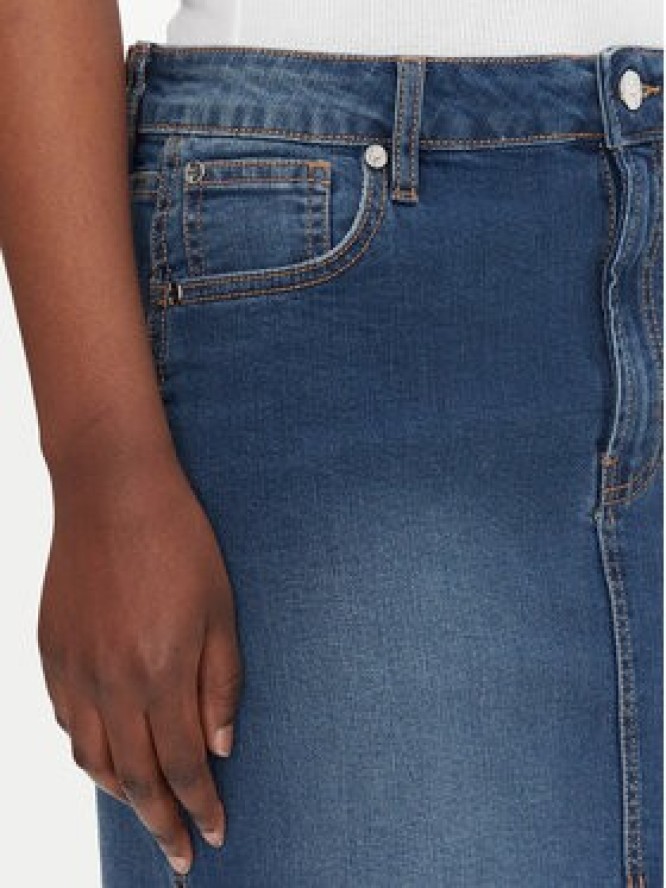 Silvian Heach Spódnica jeansowa Quofoy GPP25403LO Granatowy Regular Fit