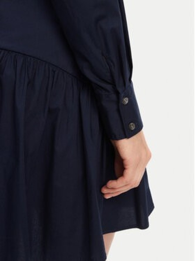 STAUD Sukienka koszulowa Rocco R25S2112PO Granatowy Regular Fit