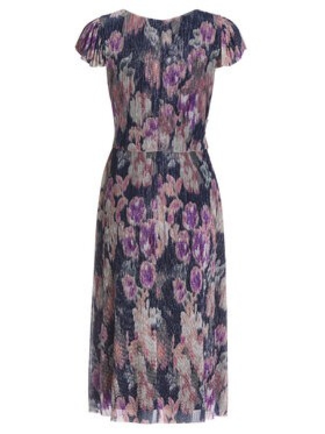 Swing Sukienka koktajlowa 5AK06000 Granatowy Regular Fit