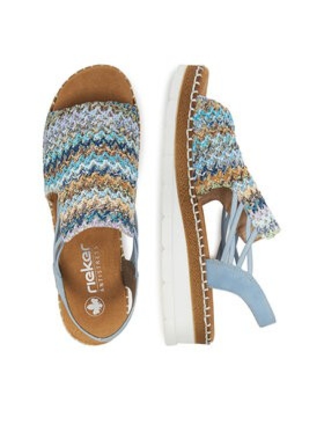 Rieker Sandały V1241-91 Kolorowy