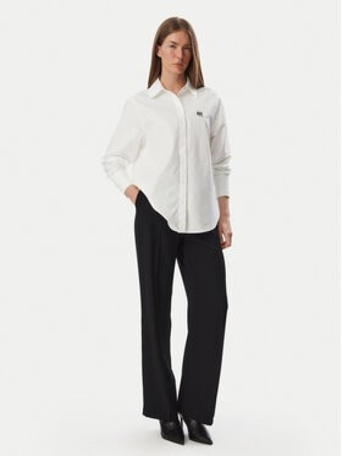 KARL LAGERFELD Koszula B3W11030 Biały Regular Fit