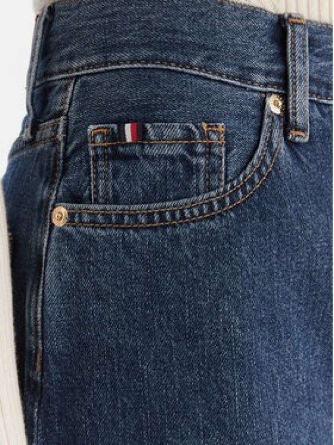 Tommy Hilfiger Spódnica jeansowa WW0WW45666 Granatowy Straight Fit