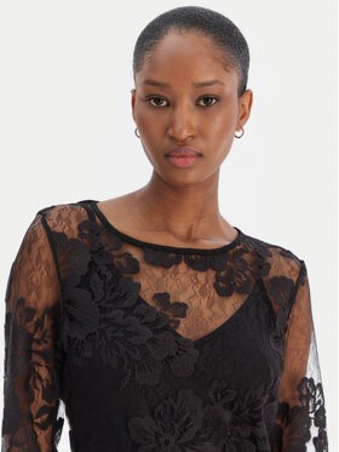 Rinascimento Bluzka CFC0126427003 Czarny Slim Fit