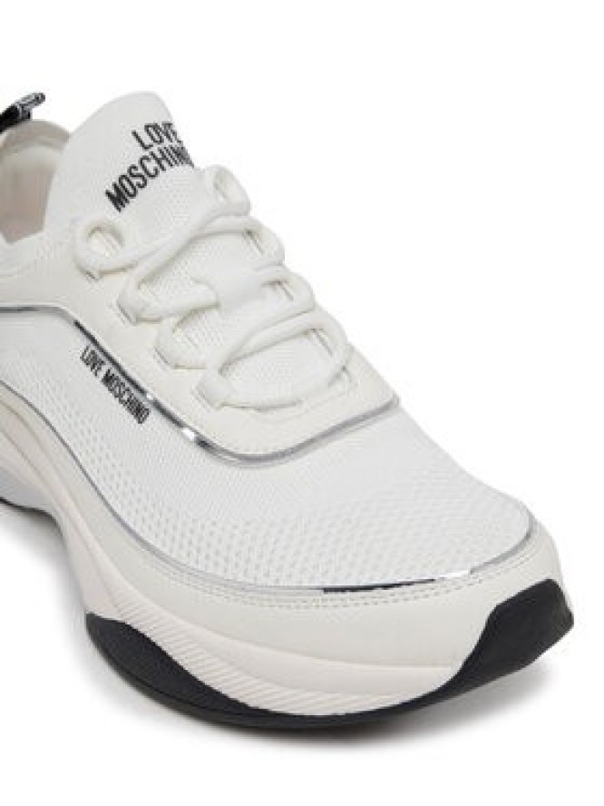 LOVE MOSCHINO Sneakersy JA15475G0MIY210A Biały