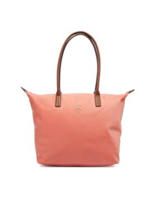 Tommy Hilfiger Torebka Popette Tote AW0AW17711 Koralowy