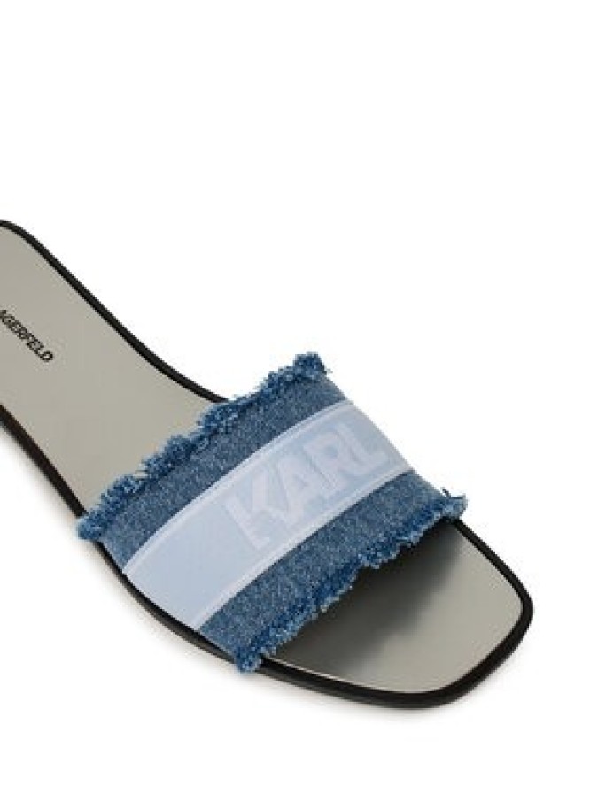 KARL LAGERFELD Klapki Skoot II KL80411 Niebieski