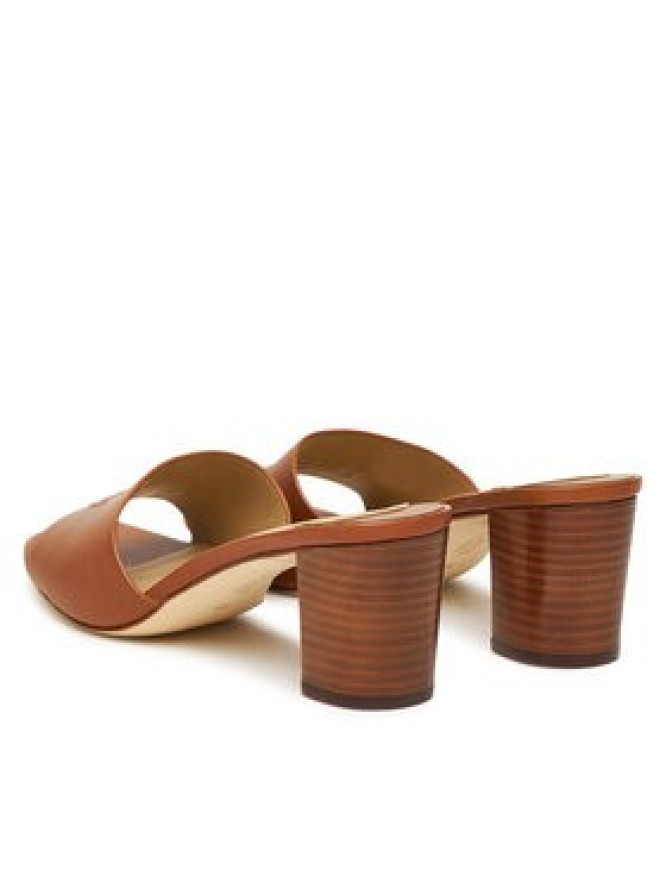 LAUREN RALPH LAUREN Klapki Everley Block-Heel 802974364002 Brązowy
