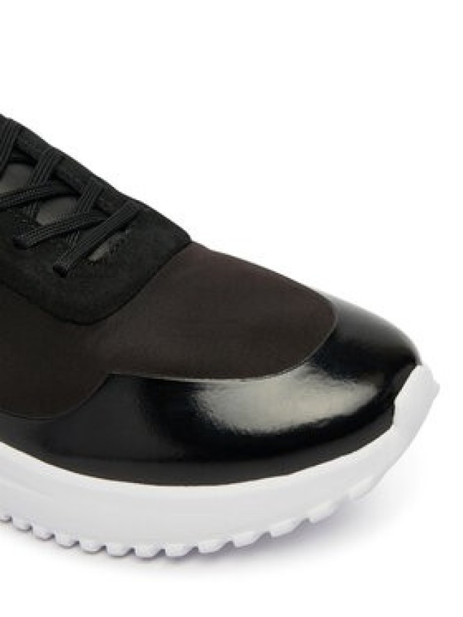 Calvin Klein Sneakersy Eva Runner Lace Up Mat Mix YW0YW02016 Czarny