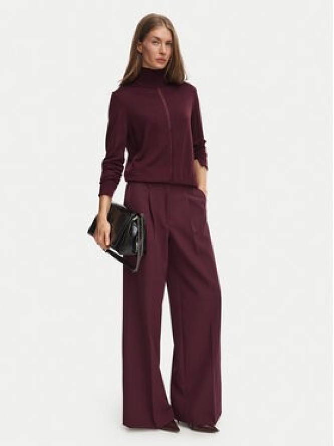 BOSS Spodnie materiałowe 50580299 Bordowy Regular Fit