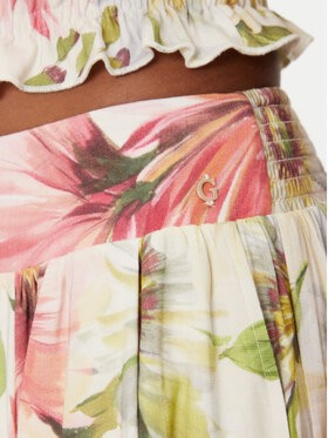 Guess Spódnica plisowana W5GD64 WH4S2 Kolorowy Regular Fit