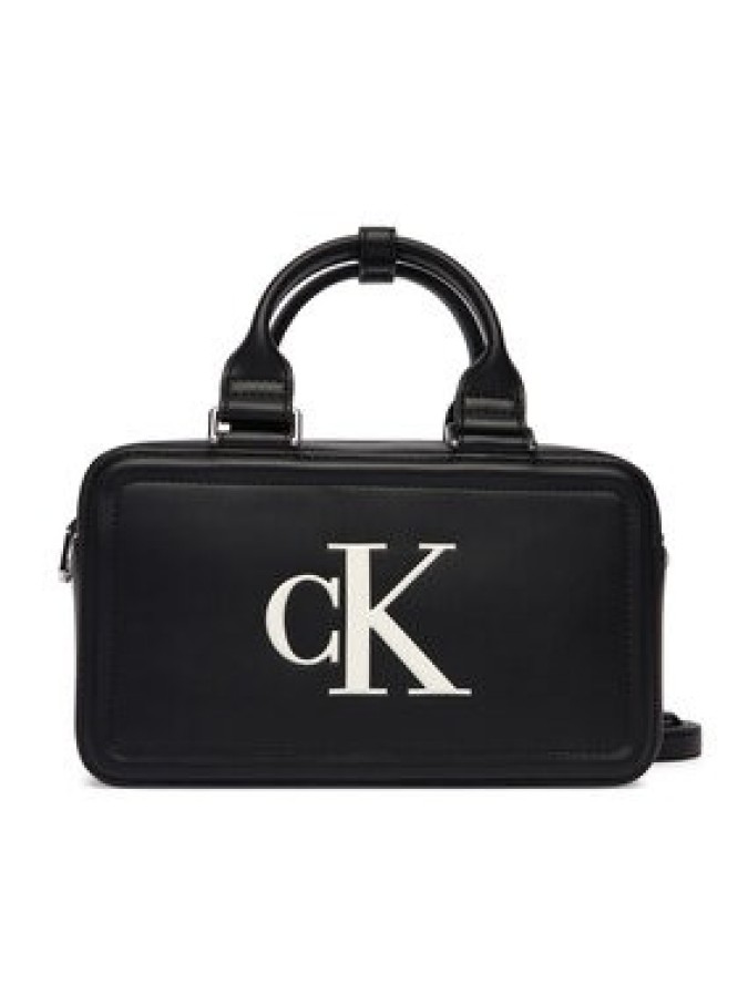 Calvin Klein Torebka Bold Ck Bauletto Crossbody LV04F3411G Czarny