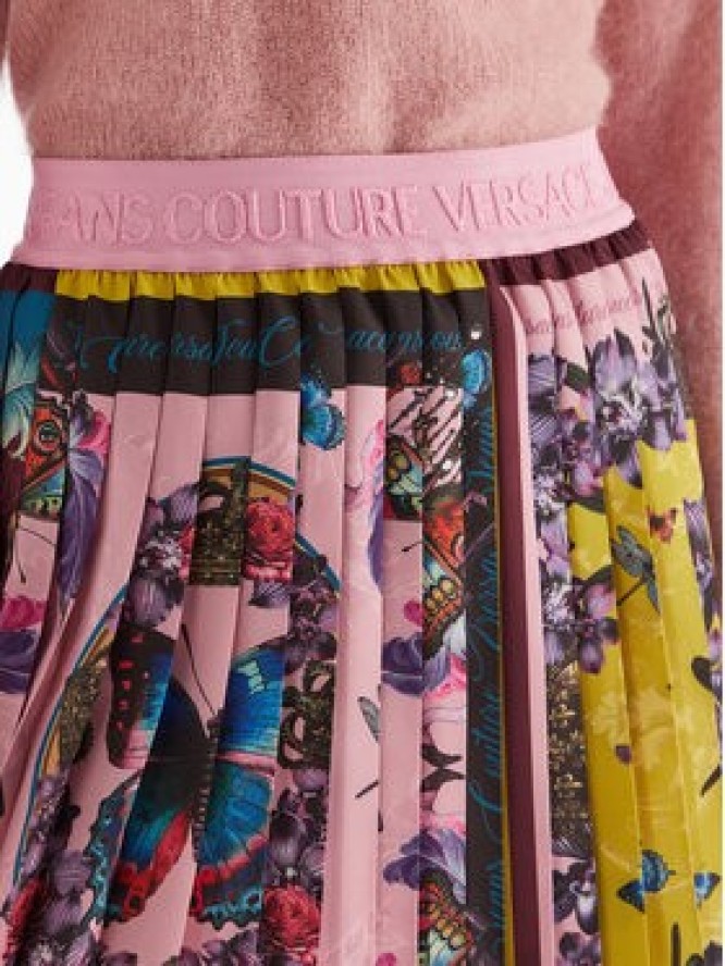 Versace Jeans Couture Spódnica plisowana 79HAE8P0 NS726 Kolorowy Regular Fit