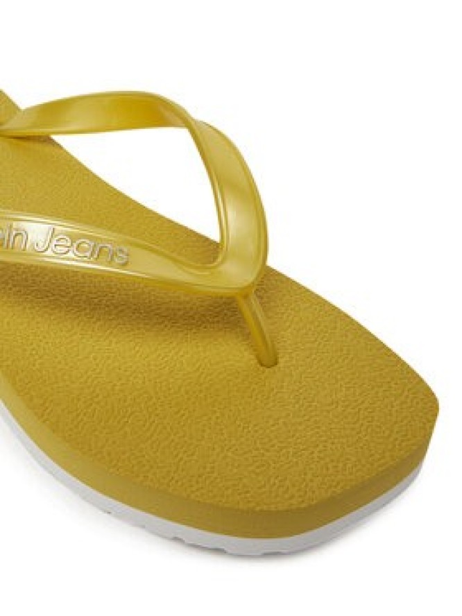 Calvin Klein Jeans Japonki Thong+ Tpu Metallic YW0YW01720 Żółty