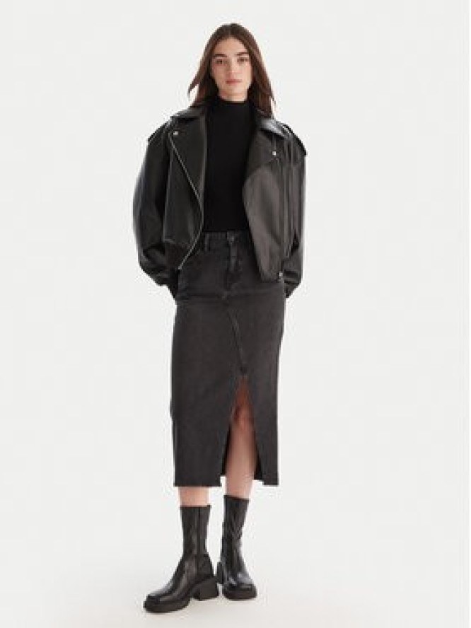 HUGO Spódnica jeansowa Goja_B 50546327 Czarny Regular Fit