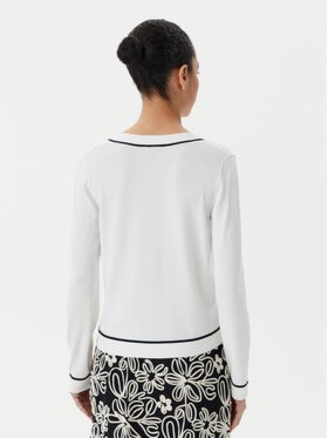 Luisa Spagnoli Kardigan Canaria 100003 Écru Regular Fit