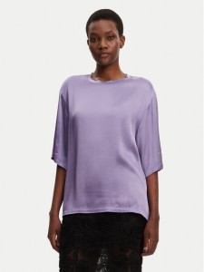 ViCOLO Bluzka TD0013 Fioletowy Relaxed Fit