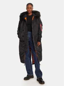 Alpha Industries Parka 198013 Czarny Regular Fit