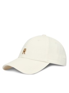 Tommy Hilfiger Czapka z daszkiem Th Elevated Chic Cap AW0AW17631 Biały