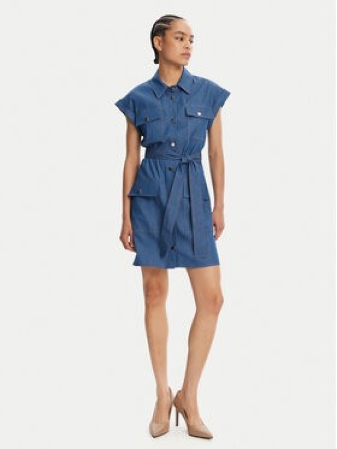 Liu Jo Sukienka jeansowa WA5509 D4695 Niebieski Regular Fit