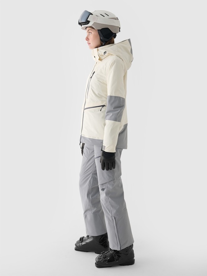 4F Kurtka narciarska membrana 15000 damska - biała XXL